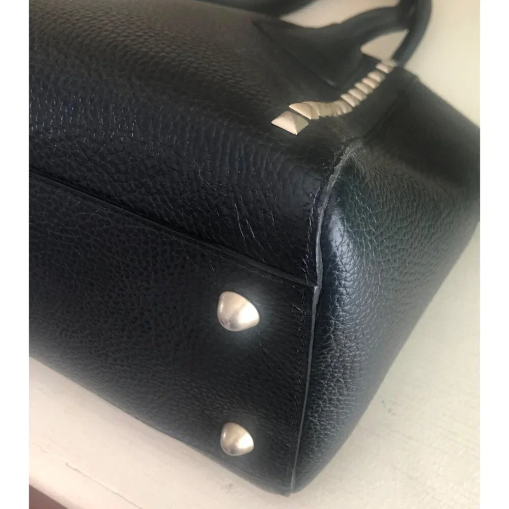 VALENTINO by Mario Valentino Minimi Studded Leather Bag Satchel - Picture 9 of 15